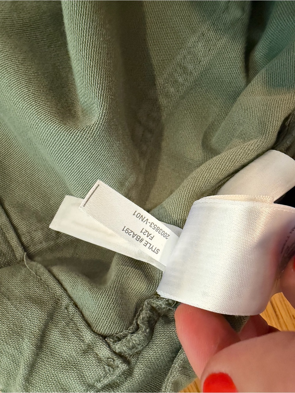J. Crew Tie Waist Camp Pant (olive) - Picture 5 of 5
